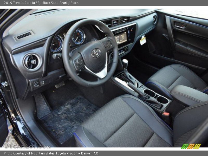  2019 Corolla SE Black Interior