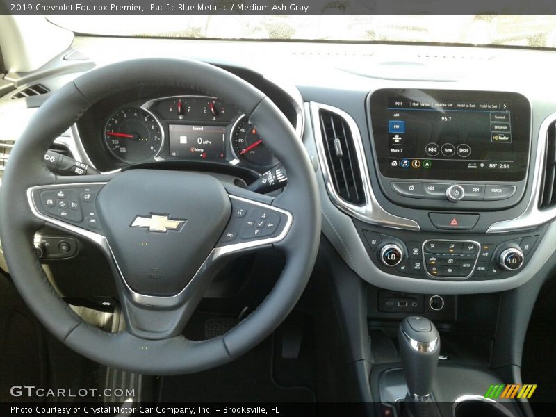 Pacific Blue Metallic / Medium Ash Gray 2019 Chevrolet Equinox Premier