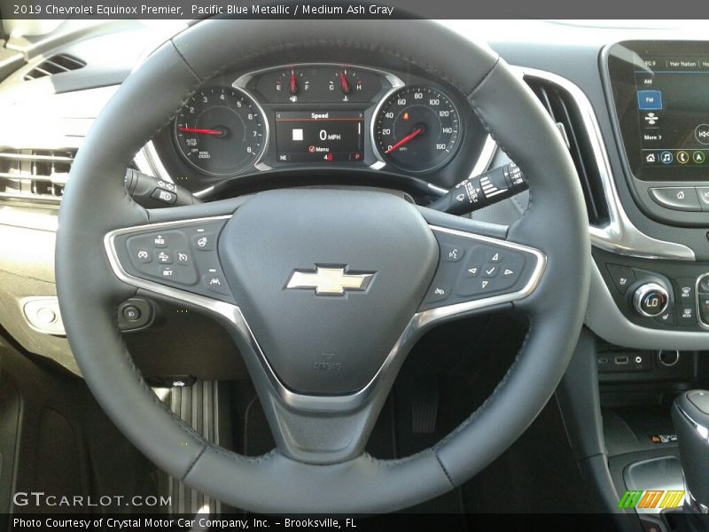 Pacific Blue Metallic / Medium Ash Gray 2019 Chevrolet Equinox Premier