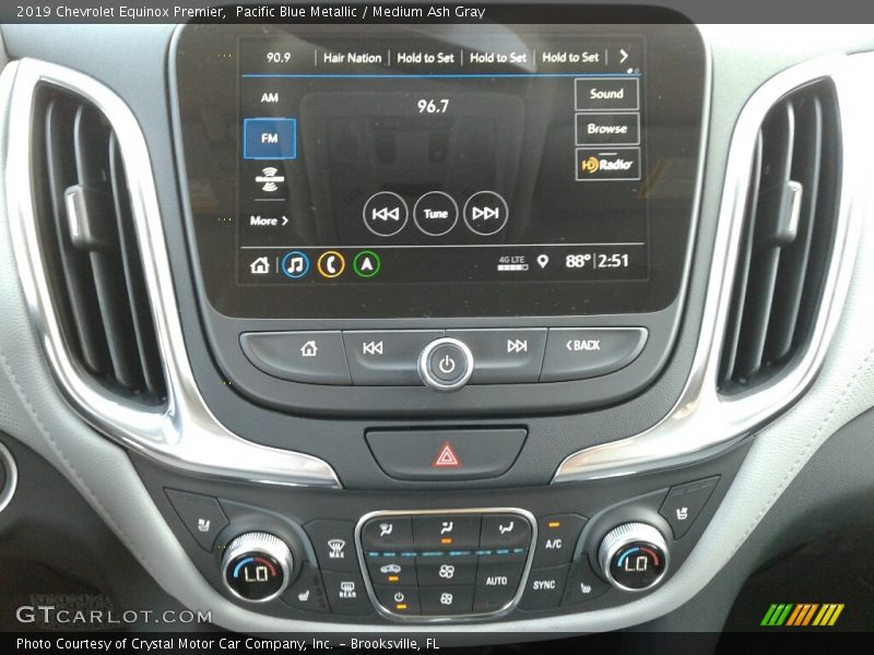 Pacific Blue Metallic / Medium Ash Gray 2019 Chevrolet Equinox Premier