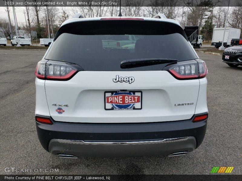 Bright White / Black/Ski Grey 2019 Jeep Cherokee Limited 4x4