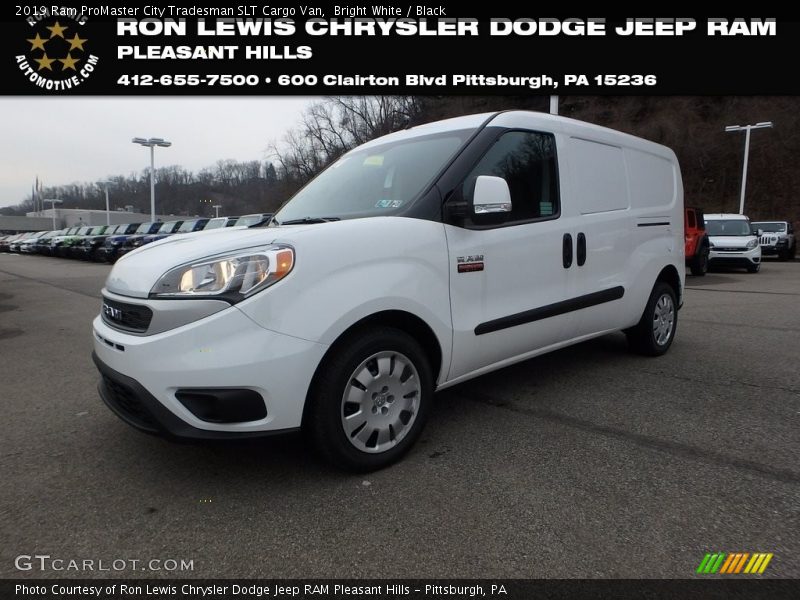 Bright White / Black 2019 Ram ProMaster City Tradesman SLT Cargo Van