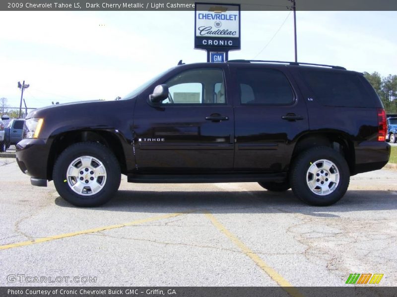 Dark Cherry Metallic / Light Cashmere 2009 Chevrolet Tahoe LS