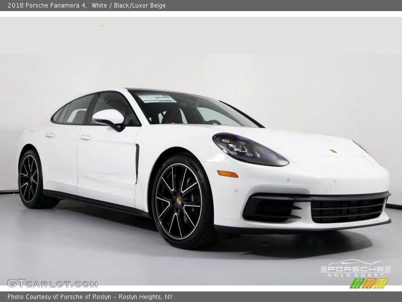White / Black/Luxor Beige 2018 Porsche Panamera 4