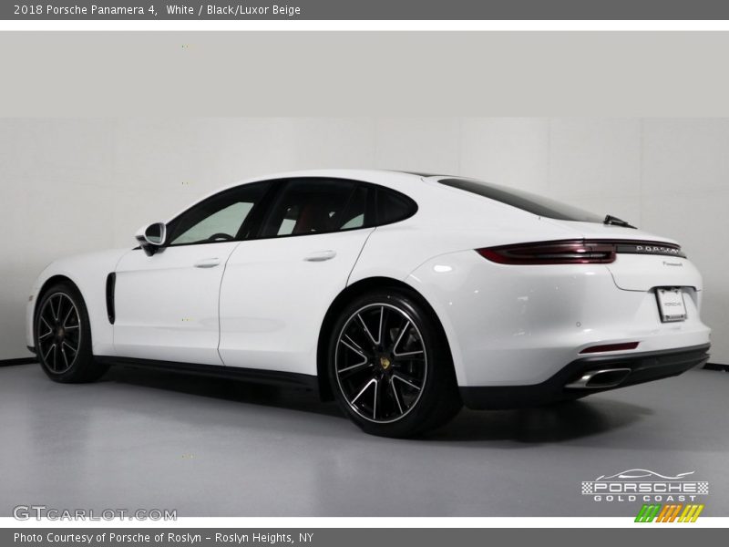 White / Black/Luxor Beige 2018 Porsche Panamera 4