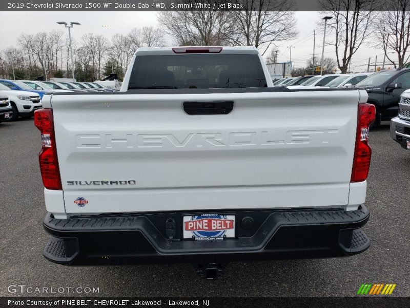 Summit White / Jet Black 2019 Chevrolet Silverado 1500 WT Double Cab 4WD