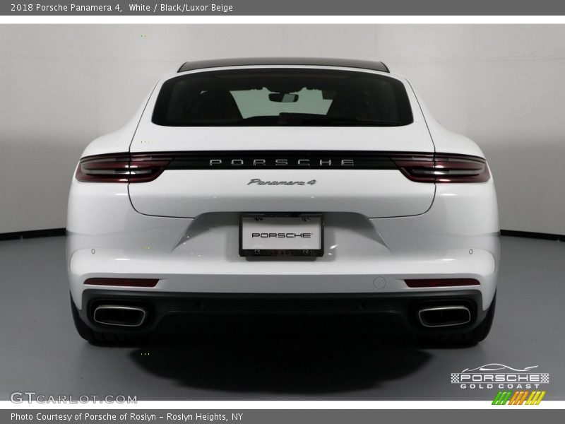 White / Black/Luxor Beige 2018 Porsche Panamera 4