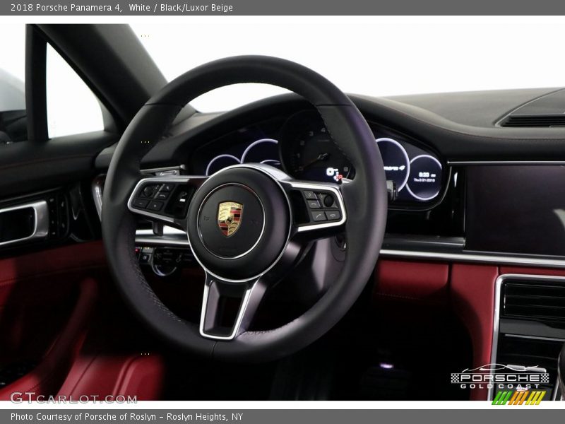 White / Black/Luxor Beige 2018 Porsche Panamera 4