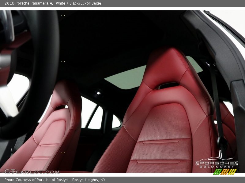 White / Black/Luxor Beige 2018 Porsche Panamera 4