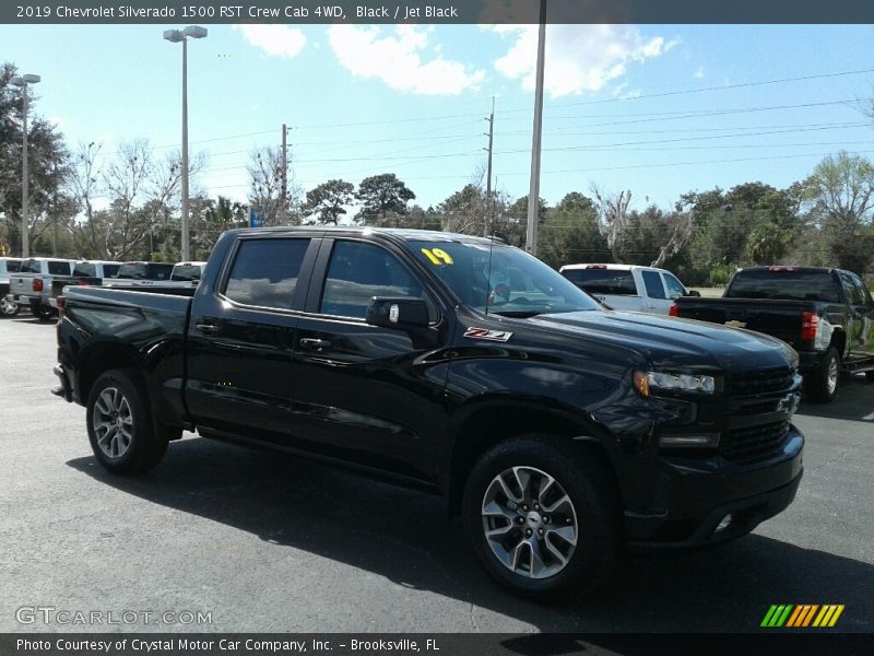 Black / Jet Black 2019 Chevrolet Silverado 1500 RST Crew Cab 4WD