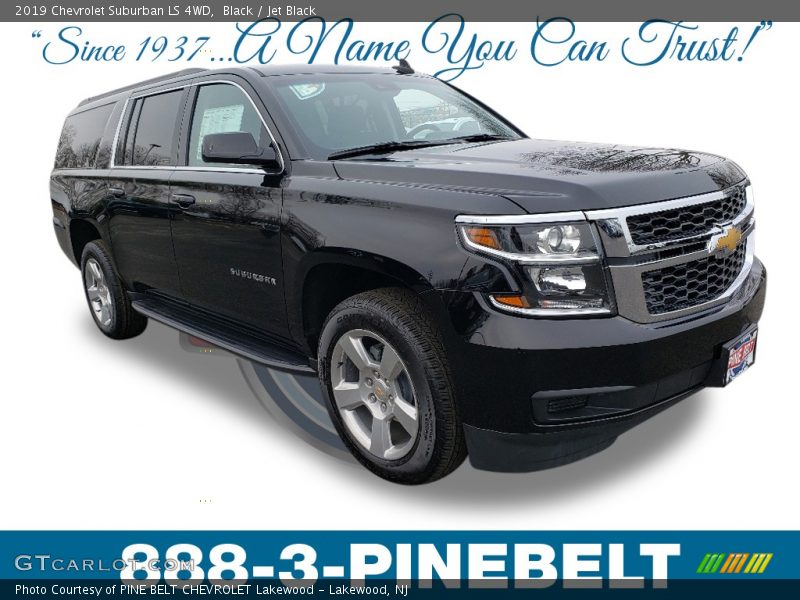 Black / Jet Black 2019 Chevrolet Suburban LS 4WD
