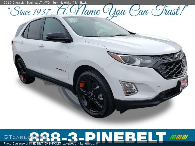 Summit White / Jet Black 2019 Chevrolet Equinox LT AWD