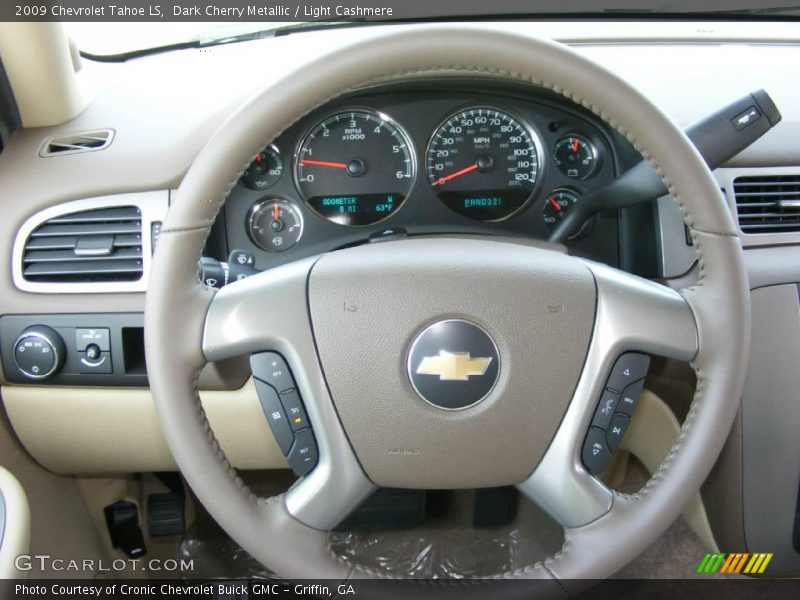 Dark Cherry Metallic / Light Cashmere 2009 Chevrolet Tahoe LS