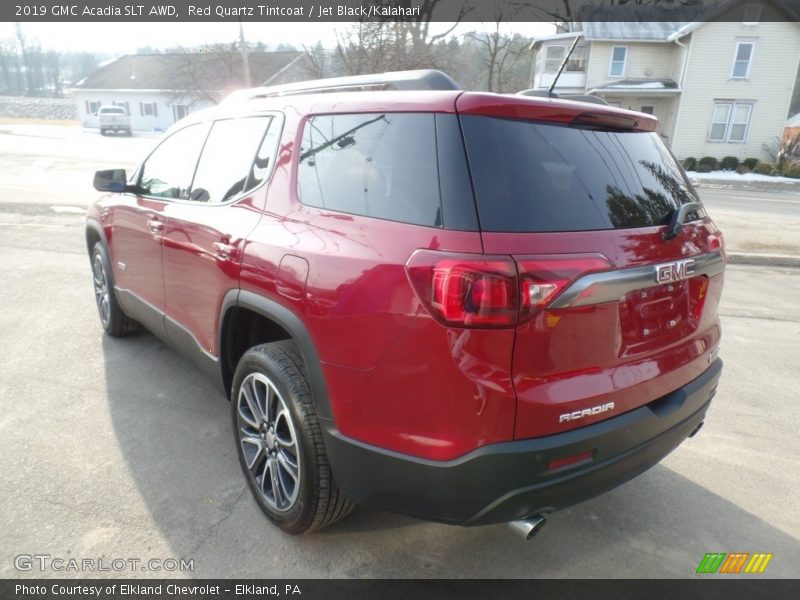 Red Quartz Tintcoat / Jet Black/Kalahari 2019 GMC Acadia SLT AWD