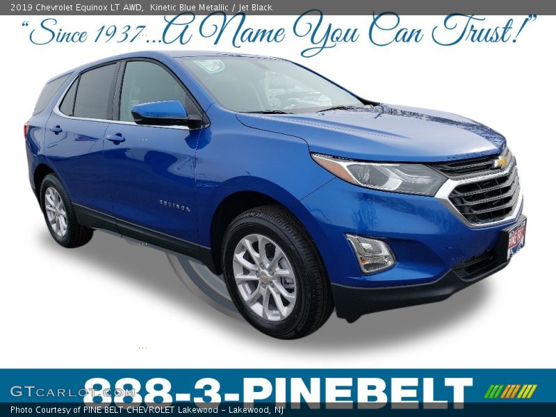 Kinetic Blue Metallic / Jet Black 2019 Chevrolet Equinox LT AWD