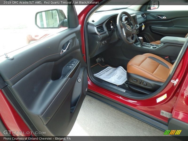 Red Quartz Tintcoat / Jet Black/Kalahari 2019 GMC Acadia SLT AWD