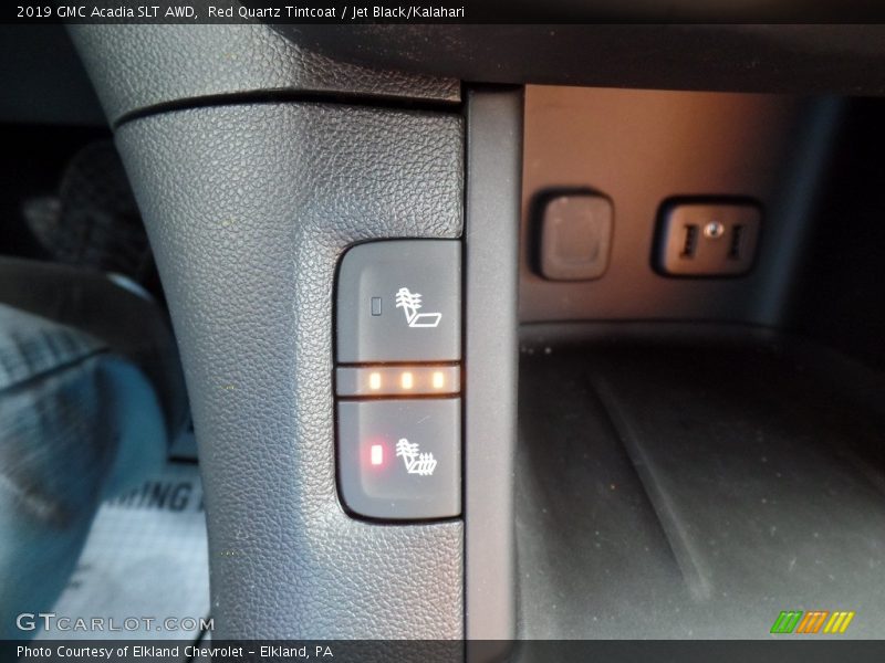 Red Quartz Tintcoat / Jet Black/Kalahari 2019 GMC Acadia SLT AWD