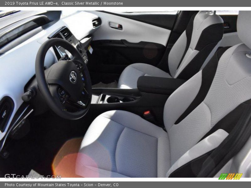  2019 Prius LE AWD-e Moonstone Interior