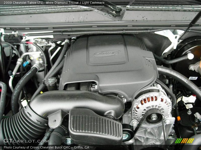 White Diamond Tricoat / Light Cashmere 2009 Chevrolet Tahoe LTZ