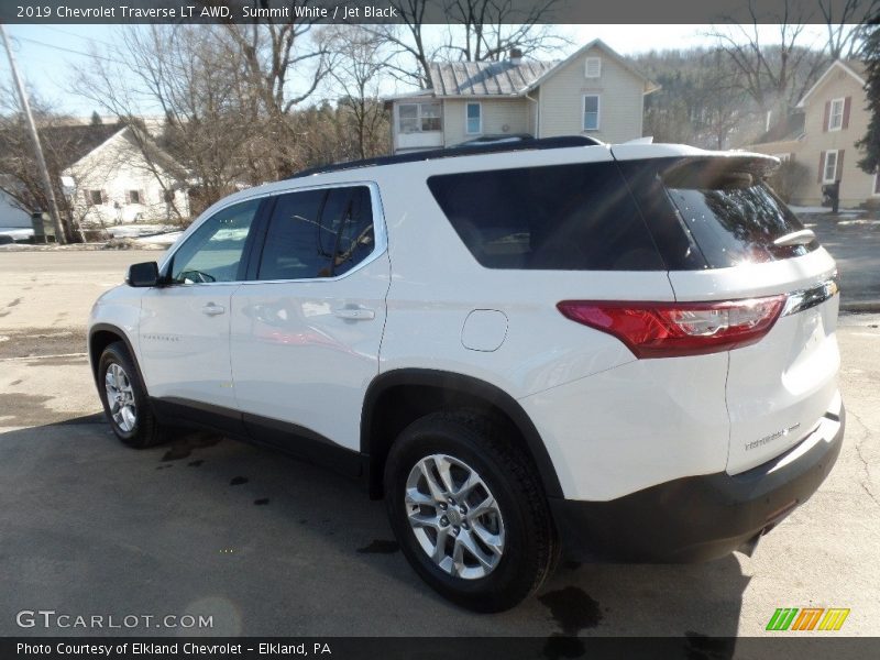 Summit White / Jet Black 2019 Chevrolet Traverse LT AWD