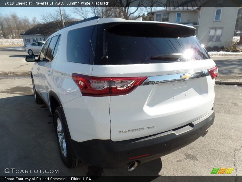 Summit White / Jet Black 2019 Chevrolet Traverse LT AWD