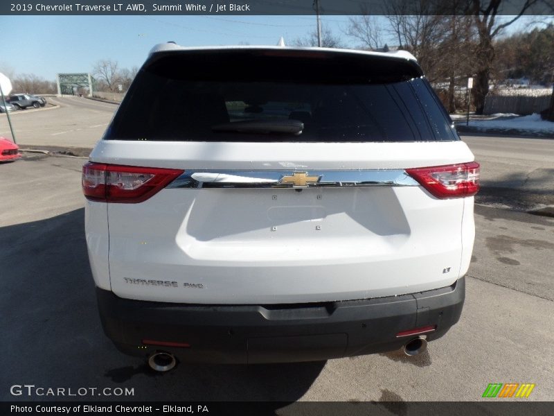 Summit White / Jet Black 2019 Chevrolet Traverse LT AWD
