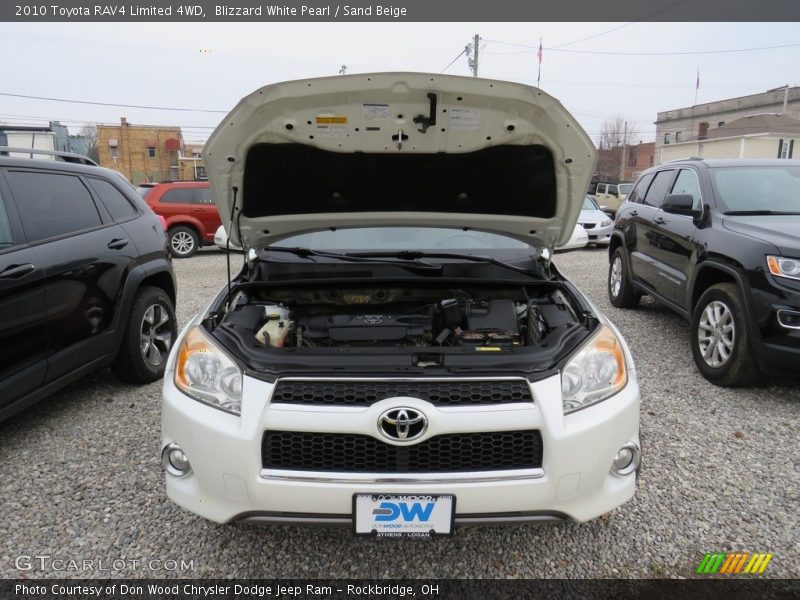 Blizzard White Pearl / Sand Beige 2010 Toyota RAV4 Limited 4WD