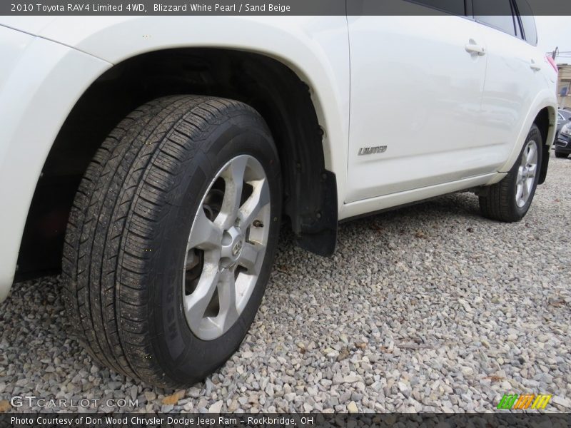 Blizzard White Pearl / Sand Beige 2010 Toyota RAV4 Limited 4WD