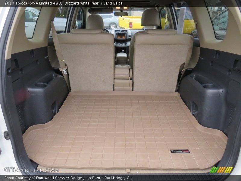 Blizzard White Pearl / Sand Beige 2010 Toyota RAV4 Limited 4WD