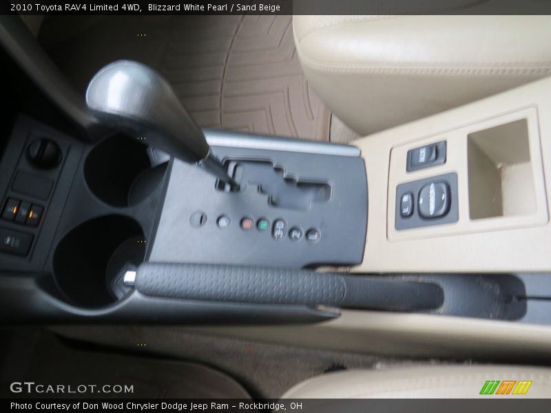 Blizzard White Pearl / Sand Beige 2010 Toyota RAV4 Limited 4WD
