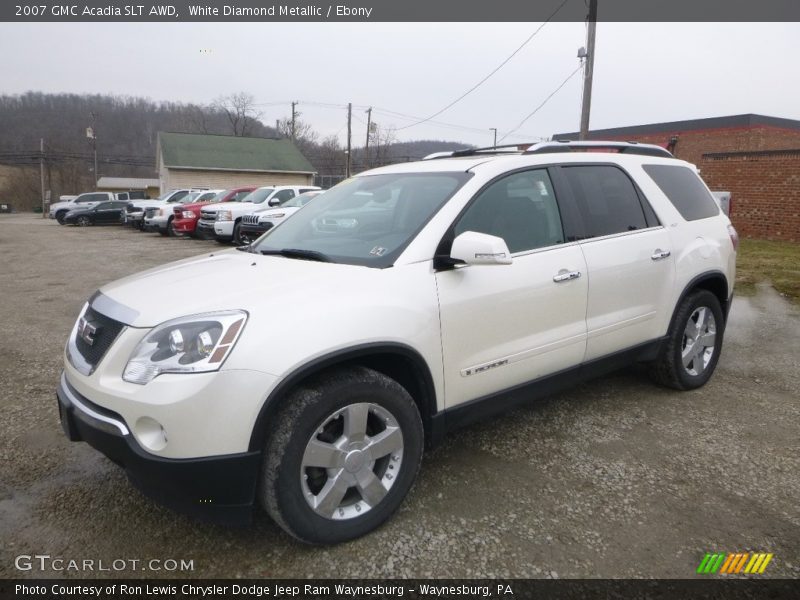 White Diamond Metallic / Ebony 2007 GMC Acadia SLT AWD