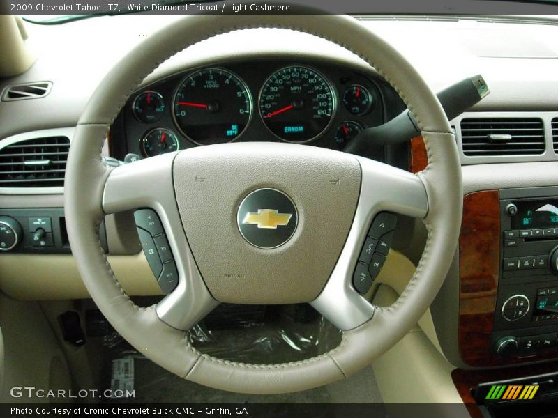 White Diamond Tricoat / Light Cashmere 2009 Chevrolet Tahoe LTZ