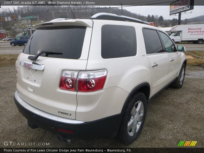 White Diamond Metallic / Ebony 2007 GMC Acadia SLT AWD