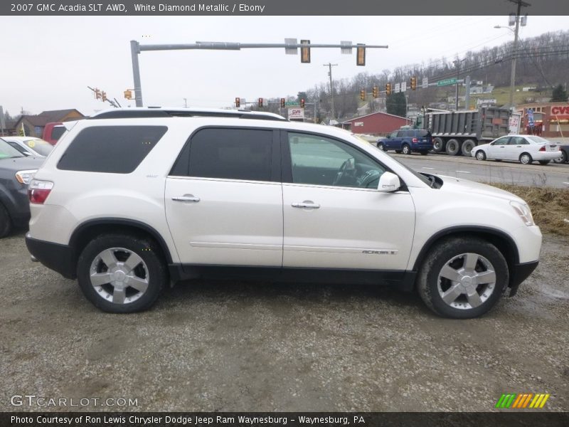 White Diamond Metallic / Ebony 2007 GMC Acadia SLT AWD