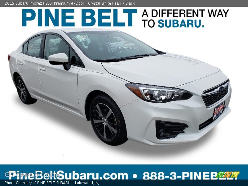 Crystal White Pearl / Black 2019 Subaru Impreza 2.0i Premium 4-Door