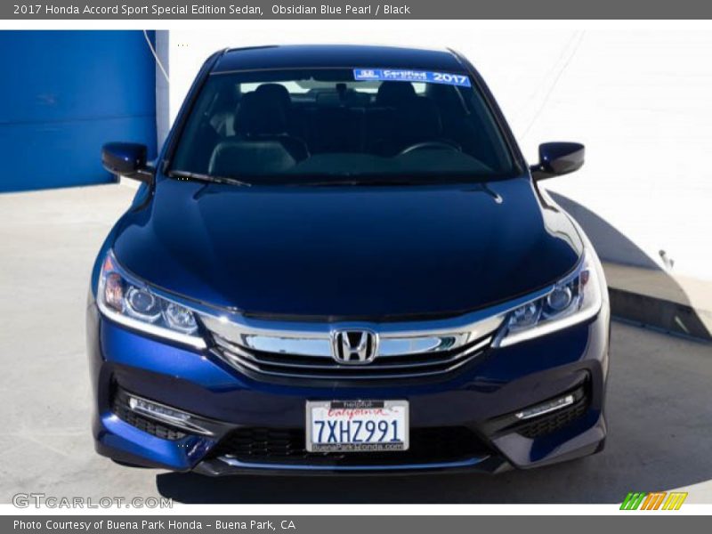 Obsidian Blue Pearl / Black 2017 Honda Accord Sport Special Edition Sedan