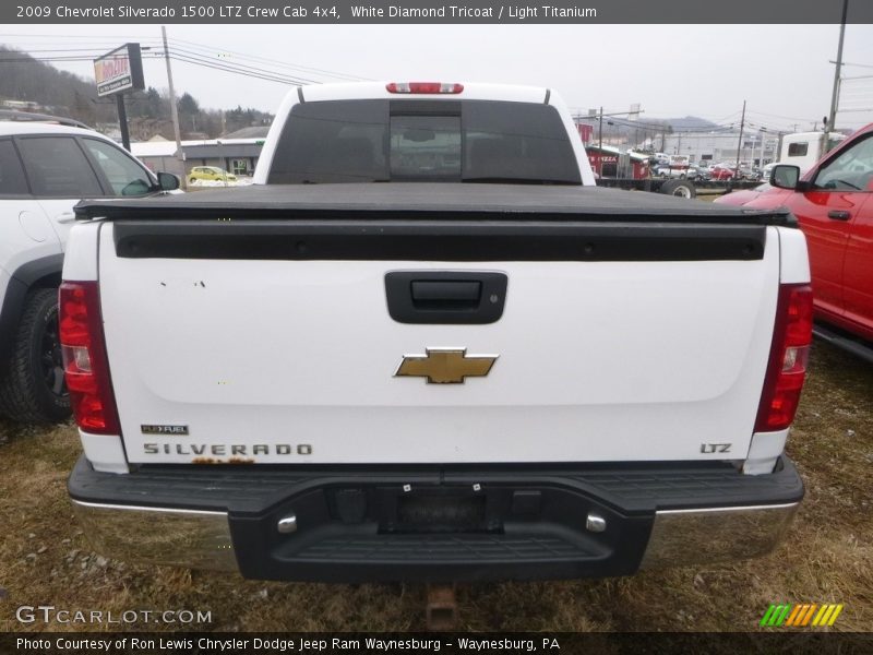 White Diamond Tricoat / Light Titanium 2009 Chevrolet Silverado 1500 LTZ Crew Cab 4x4