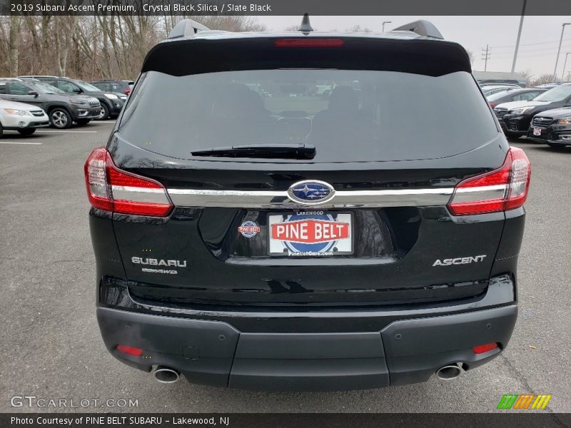 Crystal Black Silica / Slate Black 2019 Subaru Ascent Premium