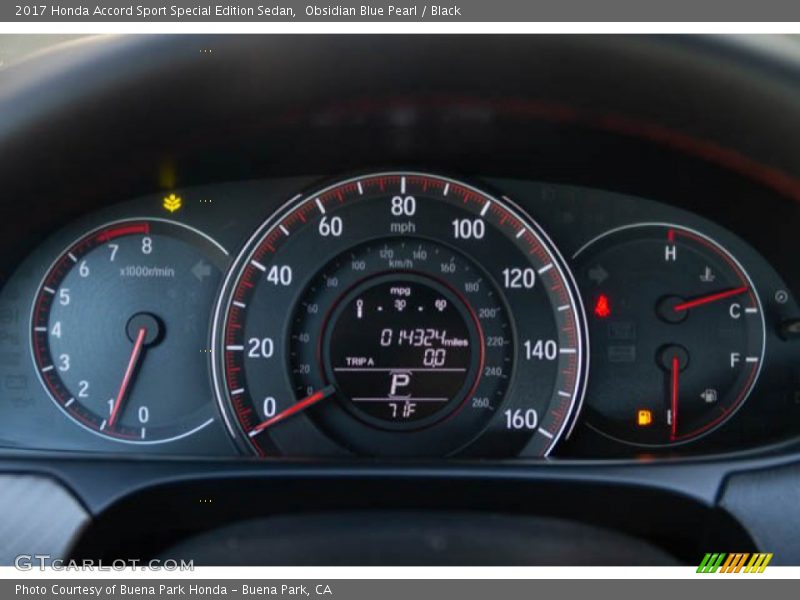 Obsidian Blue Pearl / Black 2017 Honda Accord Sport Special Edition Sedan
