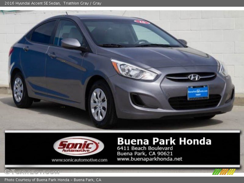 Triathlon Gray / Gray 2016 Hyundai Accent SE Sedan