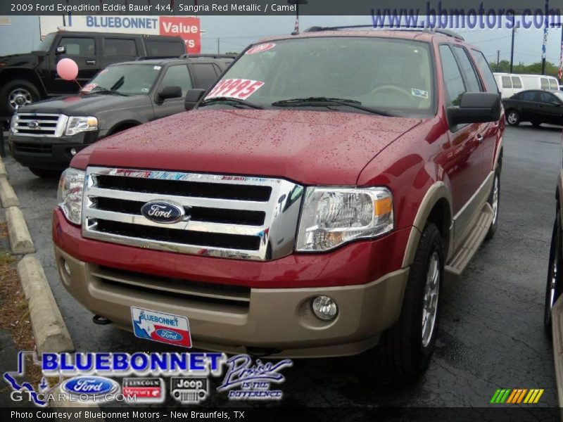 Sangria Red Metallic / Camel 2009 Ford Expedition Eddie Bauer 4x4