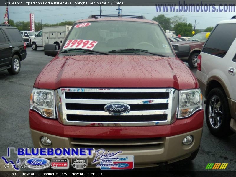 Sangria Red Metallic / Camel 2009 Ford Expedition Eddie Bauer 4x4