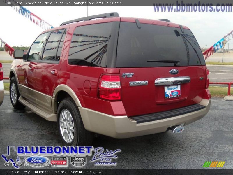 Sangria Red Metallic / Camel 2009 Ford Expedition Eddie Bauer 4x4