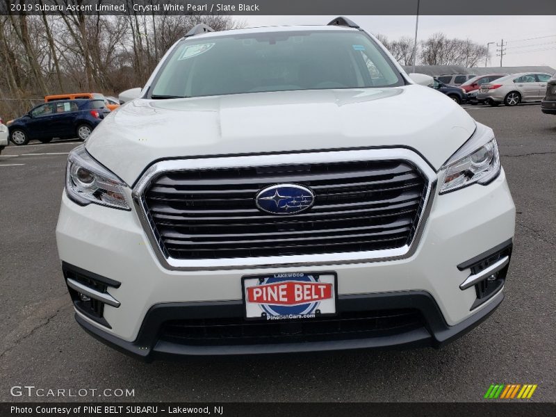 Crystal White Pearl / Slate Black 2019 Subaru Ascent Limited