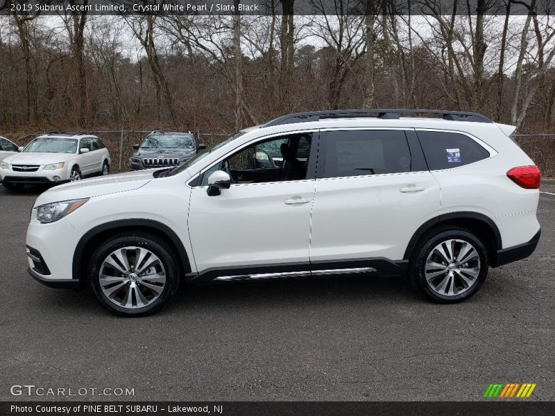 Crystal White Pearl / Slate Black 2019 Subaru Ascent Limited
