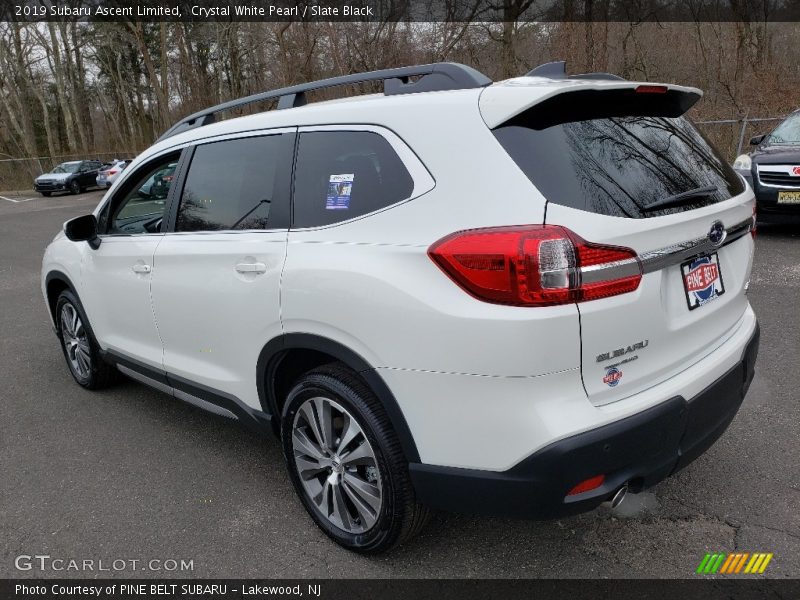 Crystal White Pearl / Slate Black 2019 Subaru Ascent Limited