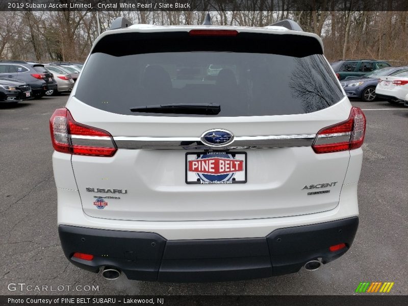 Crystal White Pearl / Slate Black 2019 Subaru Ascent Limited