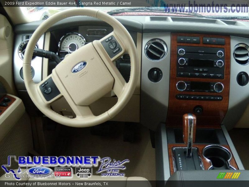 Sangria Red Metallic / Camel 2009 Ford Expedition Eddie Bauer 4x4
