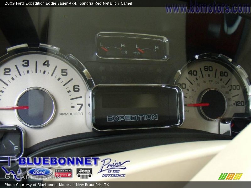 Sangria Red Metallic / Camel 2009 Ford Expedition Eddie Bauer 4x4