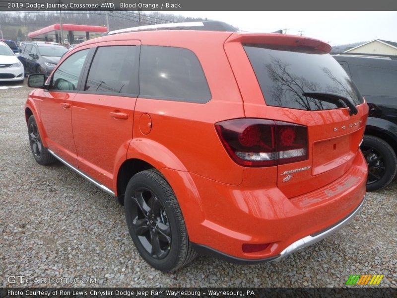 Blood Orange / Black 2019 Dodge Journey Crossroad AWD